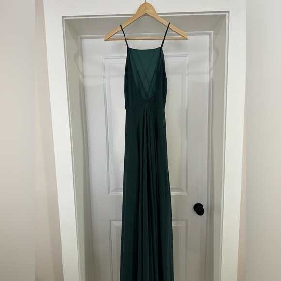 SOLD Lulus Mythical Kind of Love Dark Green Maxi Dress Size Small - Picture 4 of 6